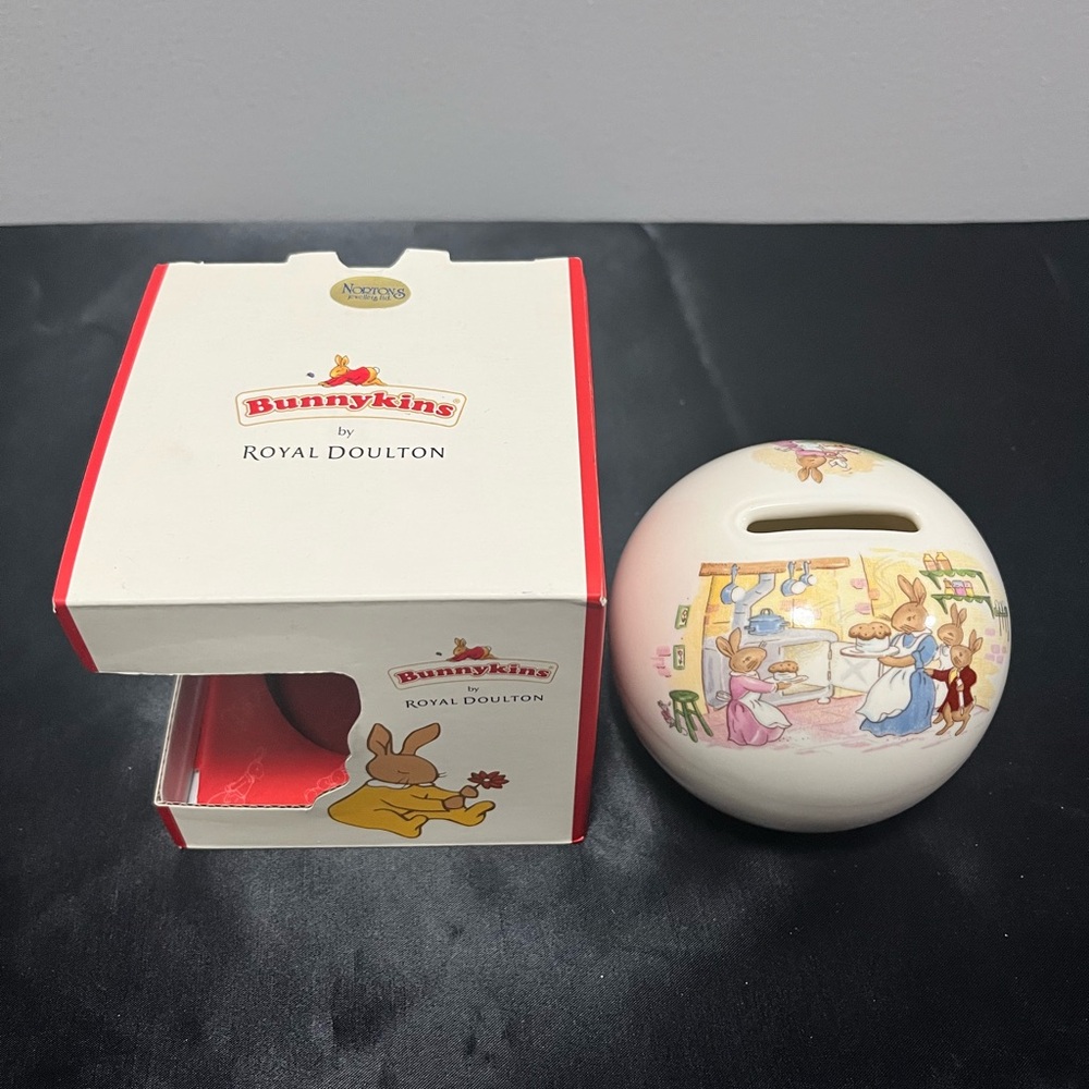 Royal Doulton Bunnykins Cream Piggy Bank